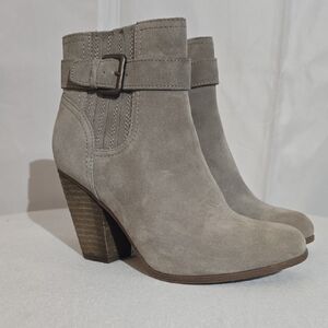 Michael Shannon Gray Suede Ankle Boots